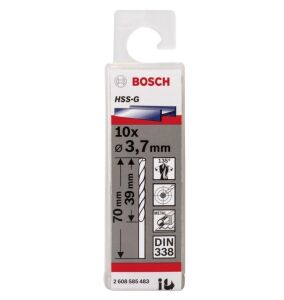 Bosch HSS-G 3,7x70 mm Metal Matkap Ucu 10'lu Paket 2608585483