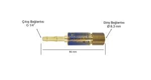 Yıldız 1128  Alev Emniyet Valfi Hamlaç Arkasi Oksijen için  (2601 - 4511 - 4512 - 4541)