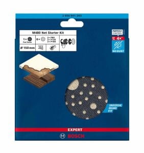 Bosch M480 150 mm 7'li Elek Telli Ağ Zımpara Seti 2608901203