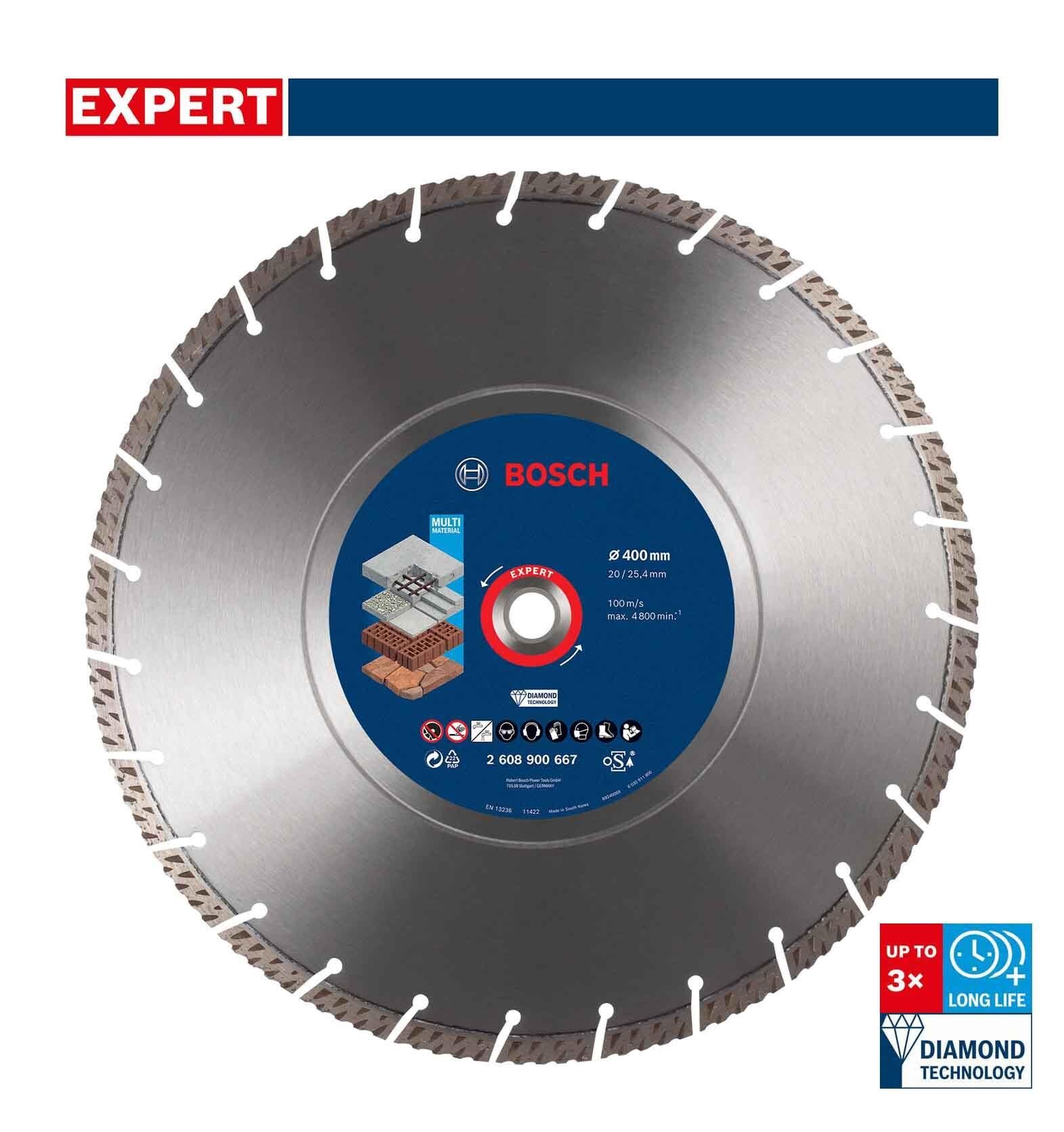 Bosch Expert 400 mm Yapı Malzemeleri Elmas Kesme Diski 2608900667