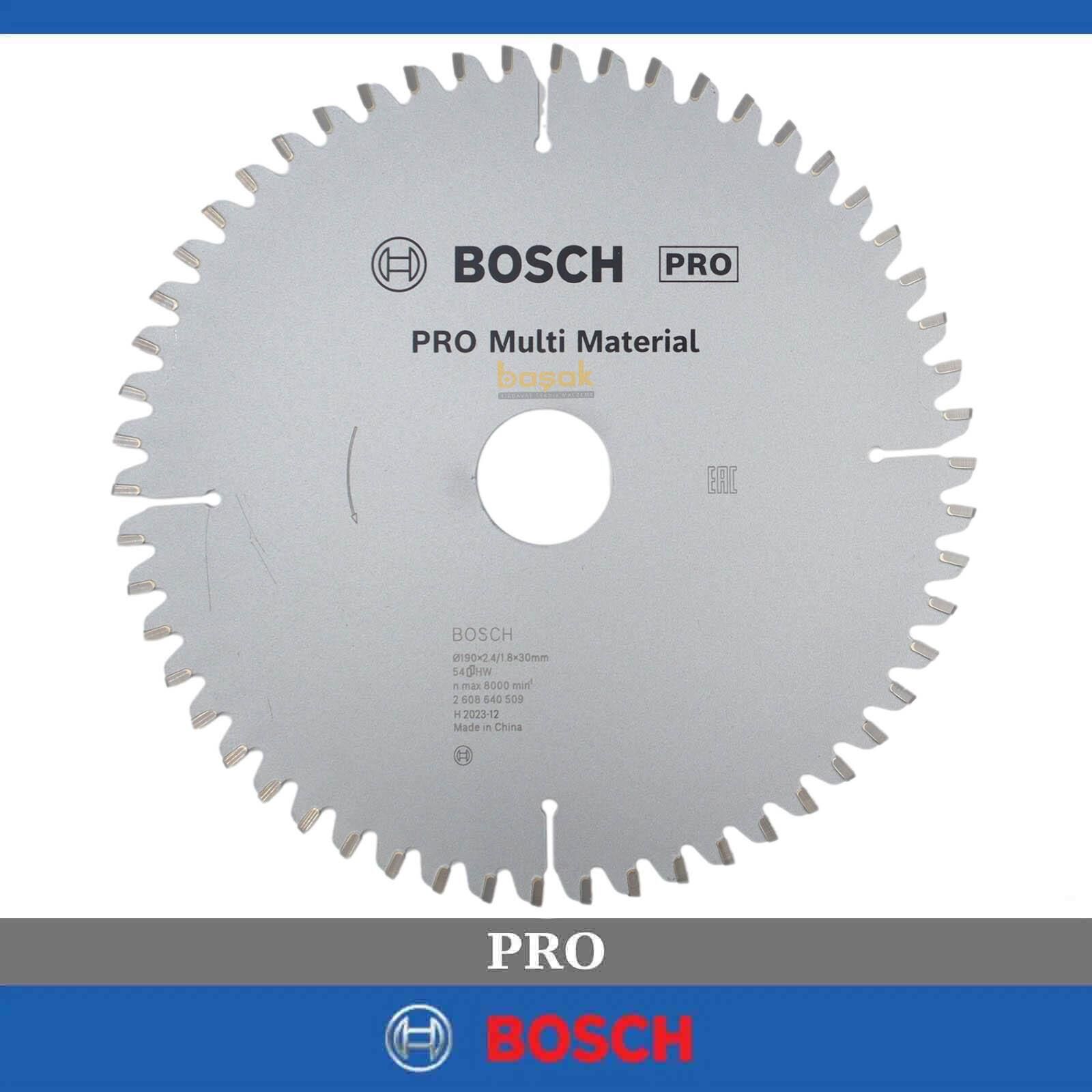 Bosch Multi Material 190*30 mm 54 Diş Elmas Daire Testere Bıçağı 2608640509