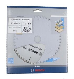 Bosch Multi Material 190*30 mm 54 Diş Elmas Daire Testere Bıçağı 2608640509
