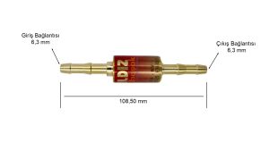 Yıldız 1018 Alev Emniyet Valfi Hortum Arasi Yanici Gaz Için