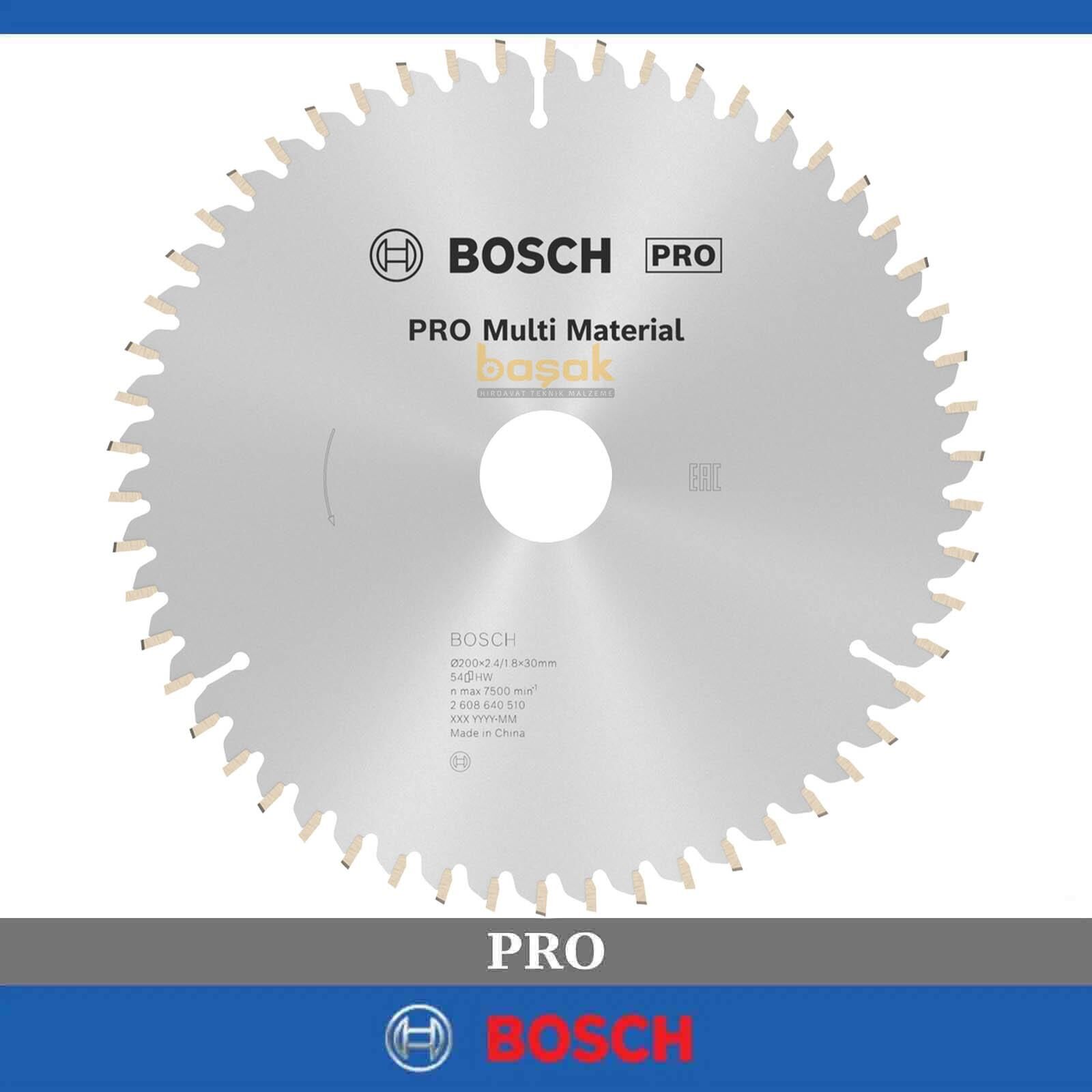 Bosch Multi Material 200*30 mm 54 Diş Elmas Daire Testere Bıçağı 2608640510