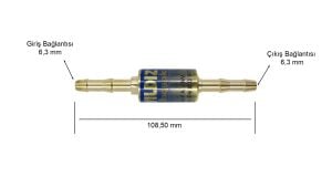 Yıldız 1028 Alev Emniyet Valfi Hortum Arasi Oksijen Için