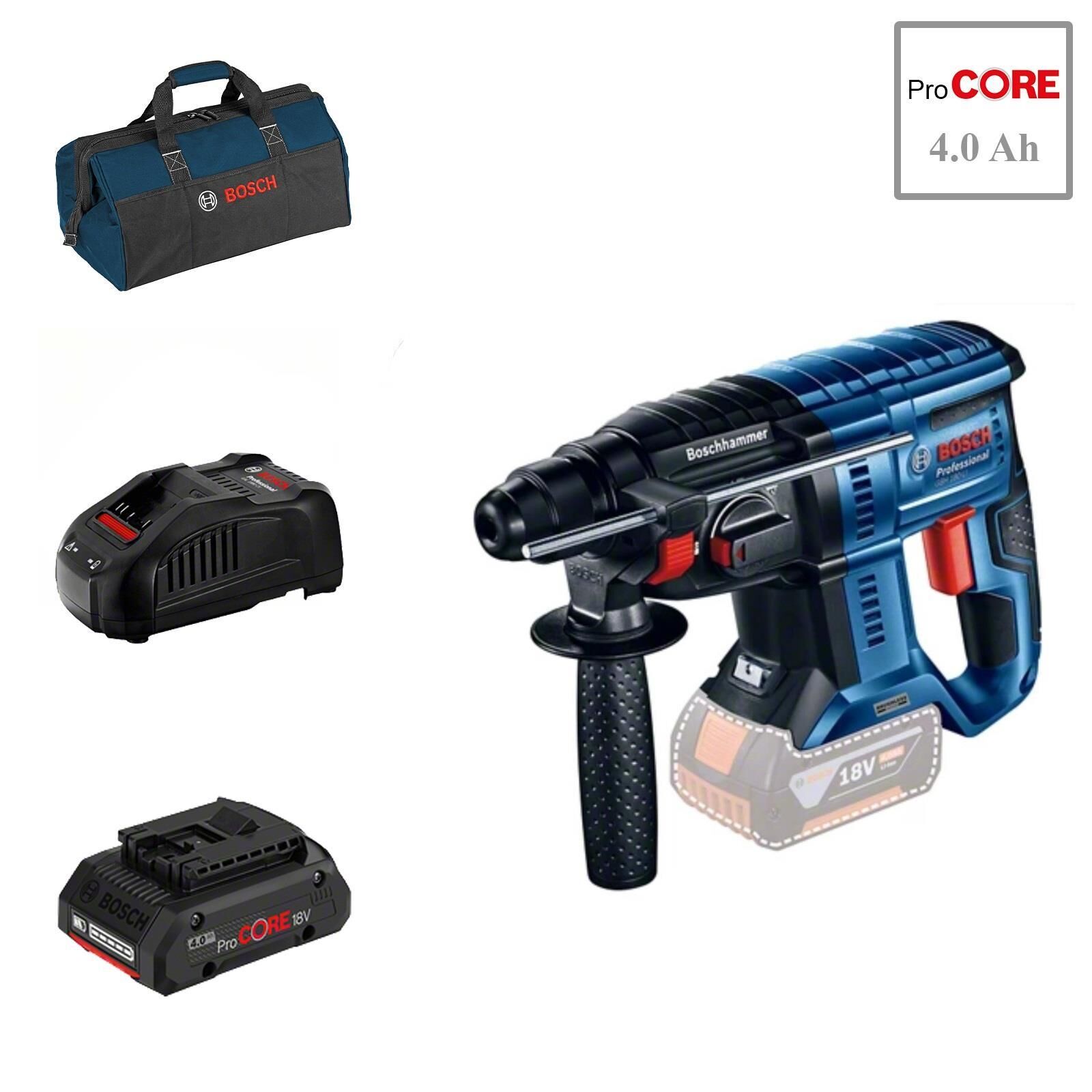 Bosch GBH 180-LI 1x4 Ah Procore Akülü Kırıcı Delici Bez Çantalı