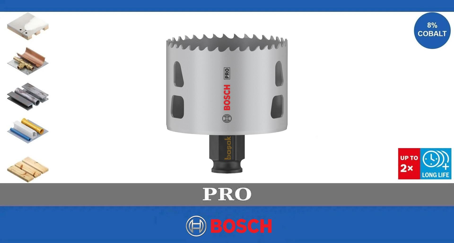 Bosch Pro 67 mm PC Delik Testeresi HSS %8 Kobalt 2608594397