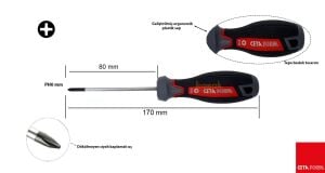 Ceta Form PH0 x 80 mm Yıldız Tornavida F14-000-080