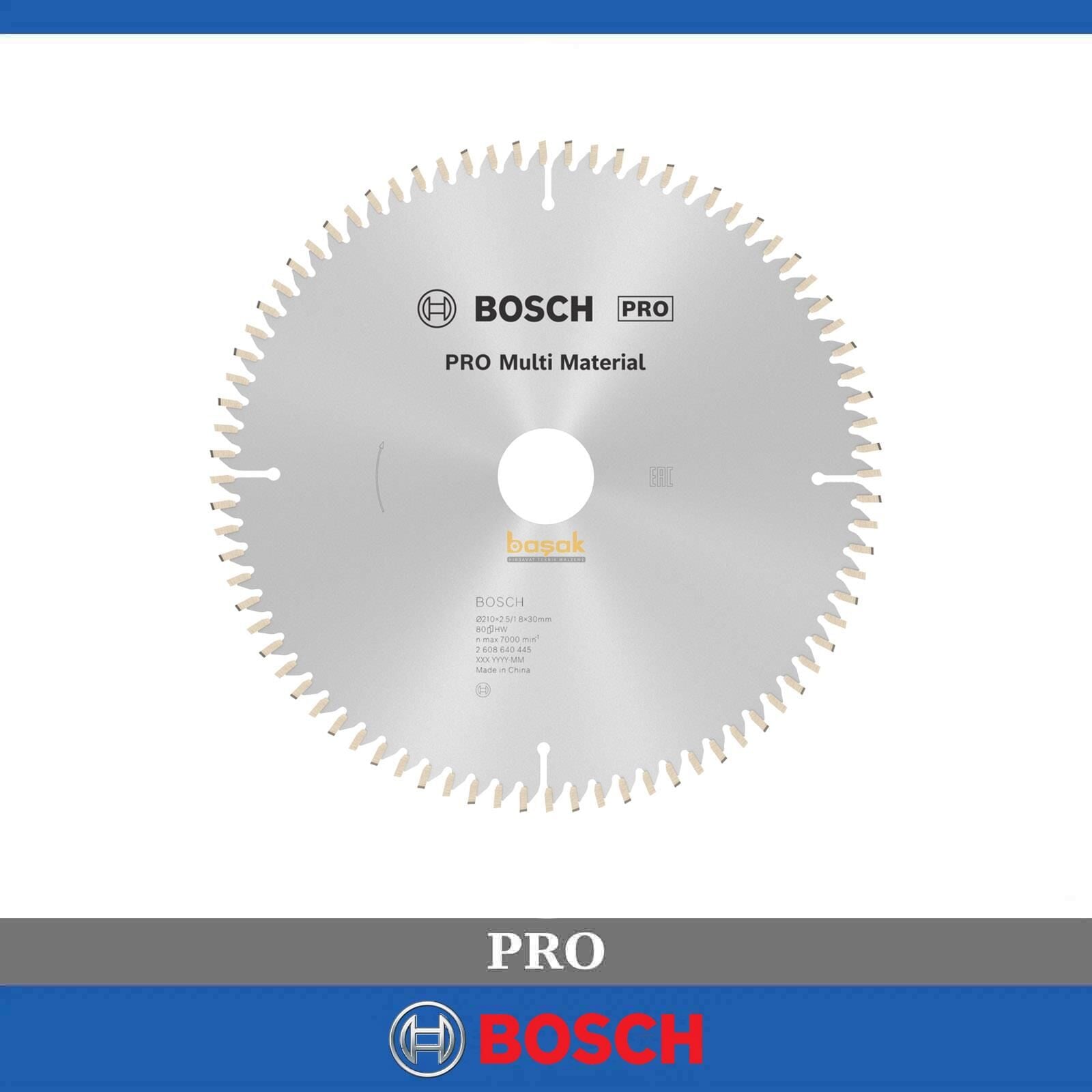 Bosch Multi Material 210*30 mm 80 Diş Elmas Daire Testere Bıçağı 2608640445