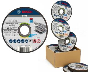 Bosch Pro 115x1 mm Paslanmaz ve Metal Kesme Taşı 25 li Paket 2608603169