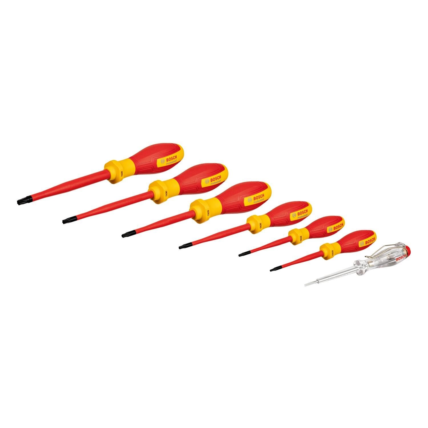 Bosch VDE Torx Tornavida Seti TX 7 parça 1600A02NF8