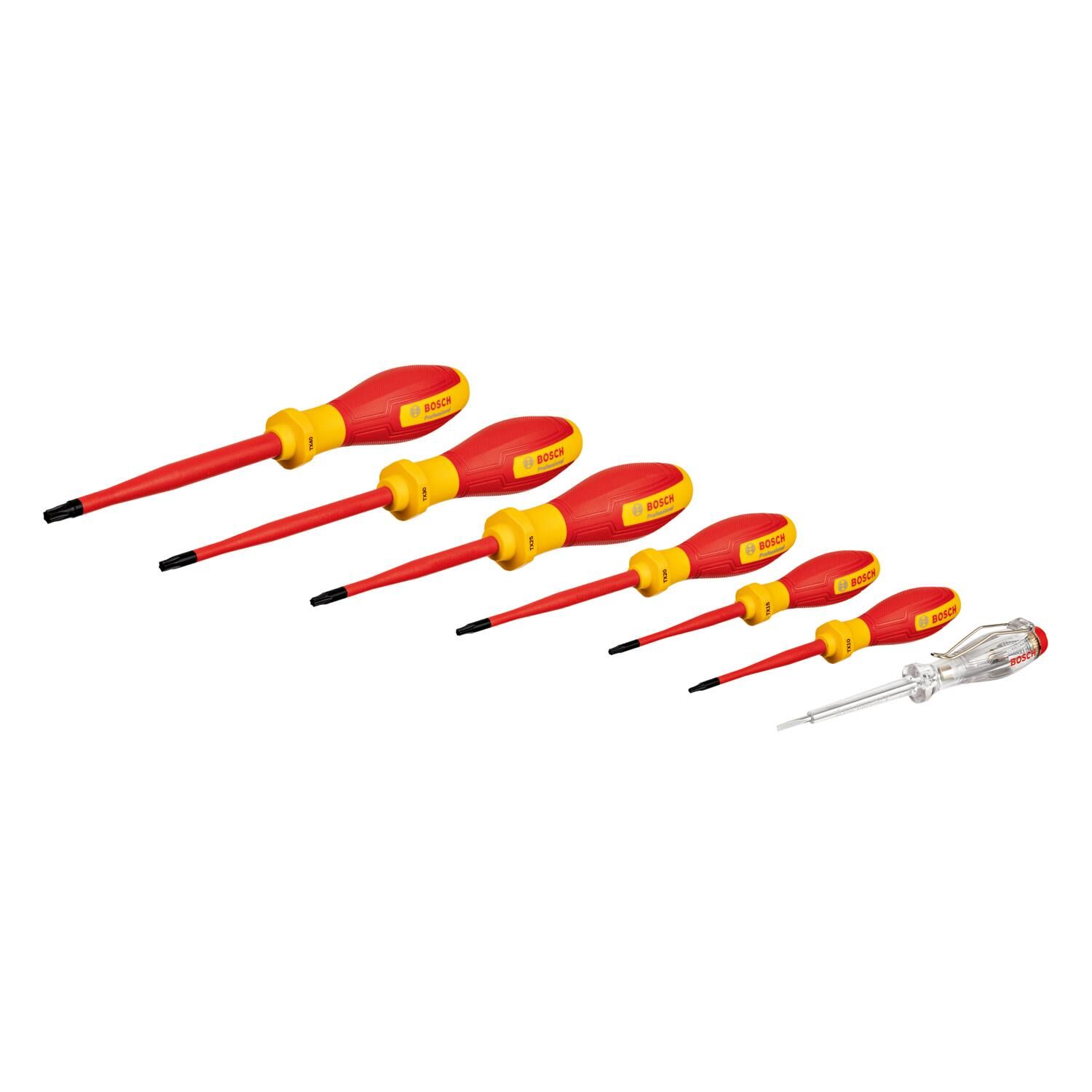 Bosch VDE Torx Tornavida Seti TX 7 parça 1600A02NF8 | Bosch