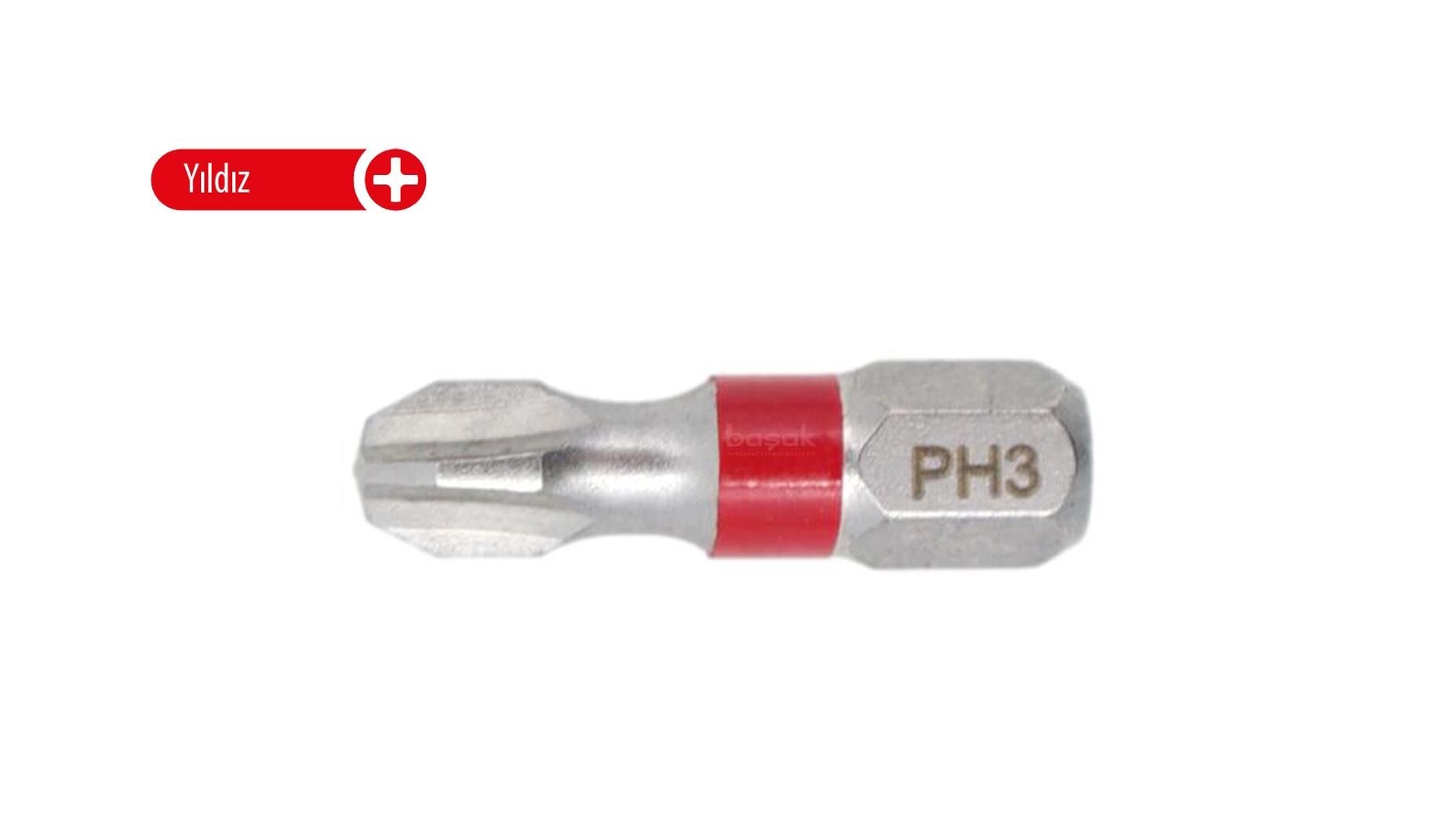 Ceta Form PH3 x 25 mm Yıldız Bits Uç Renk Kodlu  CB/253TC