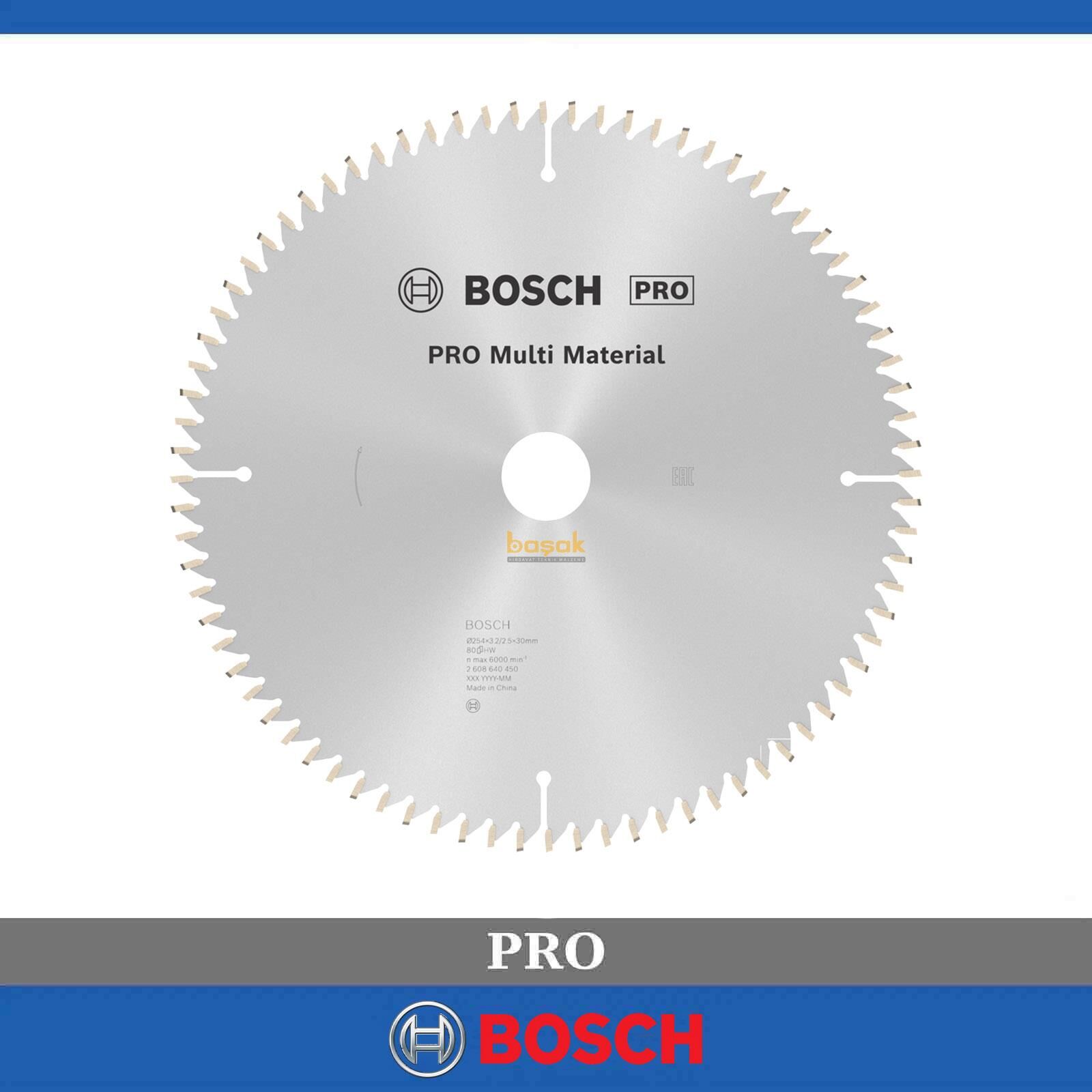 Bosch Multi Material 254*30 mm 80 Diş Elmas Daire Testere Bıçağı 2608640450