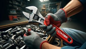 Ceta Form 150 mm 6'' Kurbağacık Anahtar B21-150B Fosfat Kaplı PVC