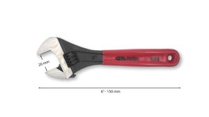 Ceta Form 150 mm 6'' Kurbağacık Anahtar B21-150B Fosfat Kaplı PVC