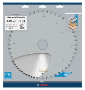 Bosch Multi Material 305*30 mm 80 Diş Elmas Daire Testere 2608640452