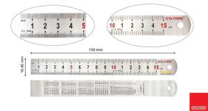 Ceta Form 15 cm Çelik Cetvel P15-015
