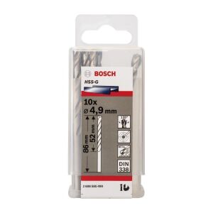 Bosch HSS-G 4,9x86 mm Metal Matkap Ucu 10'lu Paket 2608585490