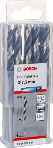 Bosch HSS PointeQ 7,2 mm Metal Matkap Ucu 10'lu 2608577240