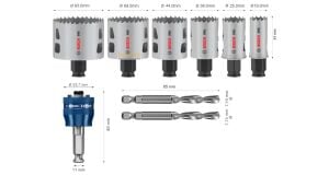 Bosch Pro PC Multi 9 Parça Panç Testere Seti 19-83 mm 2608594424