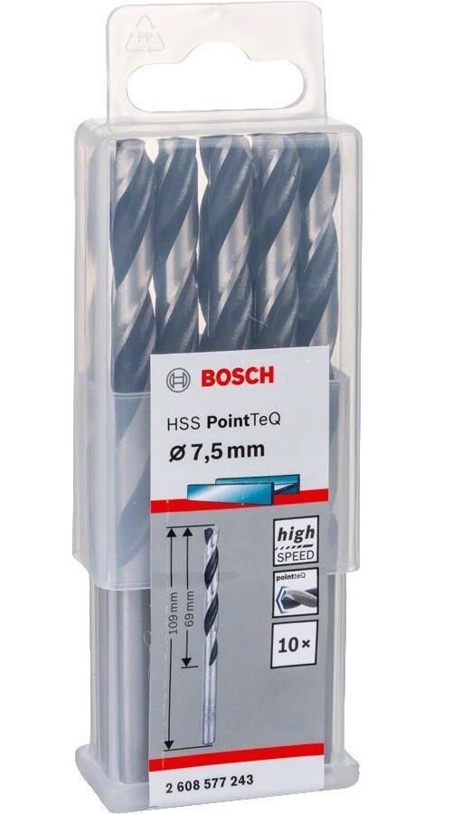Bosch HSS PointeQ 7,5 mm 10'lu Metal Matkap Ucu 2608577243
