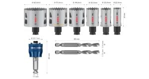 Bosch Pro PC Multi 9 Parça Panç Testere Seti 22-65 mm 2608594429