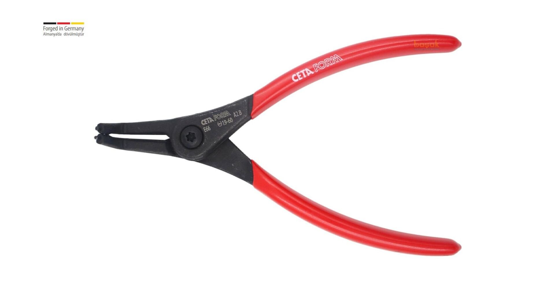 Ceta Form 180 mm Dış Segman Pensesi Eğri Uçlu-Yaylı E66-44-0180