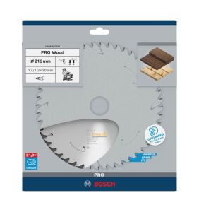 Bosch Ahşap Akülü Daire Test. Bıç. 216x30 mm 48 D 2608837723