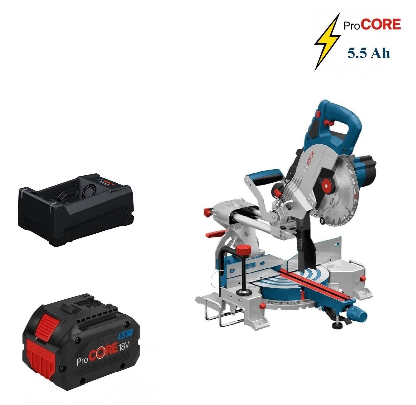 Bosch GCM 18V-216 DC 1x5,5 Ah ProCORE Akülü Gönye Kesme