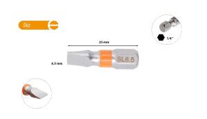 Ceta Form 6.5 x 25 mm Düz Bits Uç Renk Kodlu CB/613TC