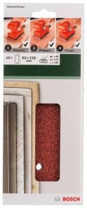 Titreşimli Zımpara Kağıdı 93x230 mm 8 Delikli 10'lu Set 2609256B07