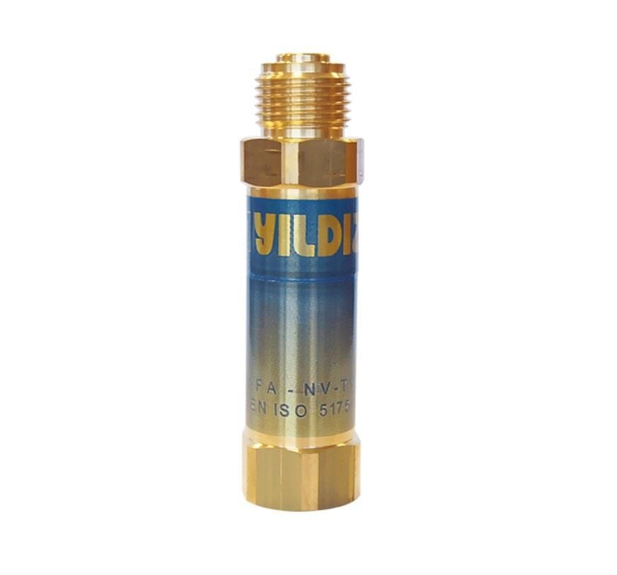 Yıldız 1030-1 Alev Emniyet Valfi Oksijen G 1/2'' Bağlantılı