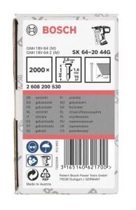 Bosch 44 mm Görünmez Başsız Tel Çivi 20° 2000 Adet 2608200530