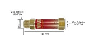 Yıldız 1130 Alev Emniyet Valfi Yanıcı Gaz Basinç Düsürücü Için (5100 - 5200 - 5300 - 5400)