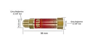 Yıldız 1130 Alev Emniyet Valfi Yanıcı Gaz Basinç Düsürücü Için (5100 - 5200 - 5300 - 5400)