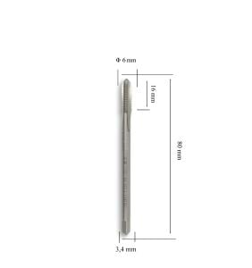 MTE M6 Düz Makine Kılavuzu İnce Şaftlı HSSE DIN 376/C