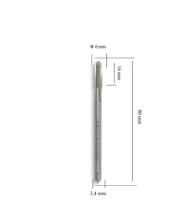 MTE M6 Düz Makine Kılavuzu İnce Şaftlı HSSE DIN 376/C
