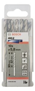 Bosch HSS-G 5,8x93 mm Metal Matkap Ucu 10'lu Paket 2608595065
