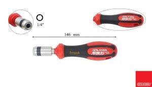 Ceta Form F26/LBT C-PLUS Bits Tutucu Tornavida (Kompakt)
