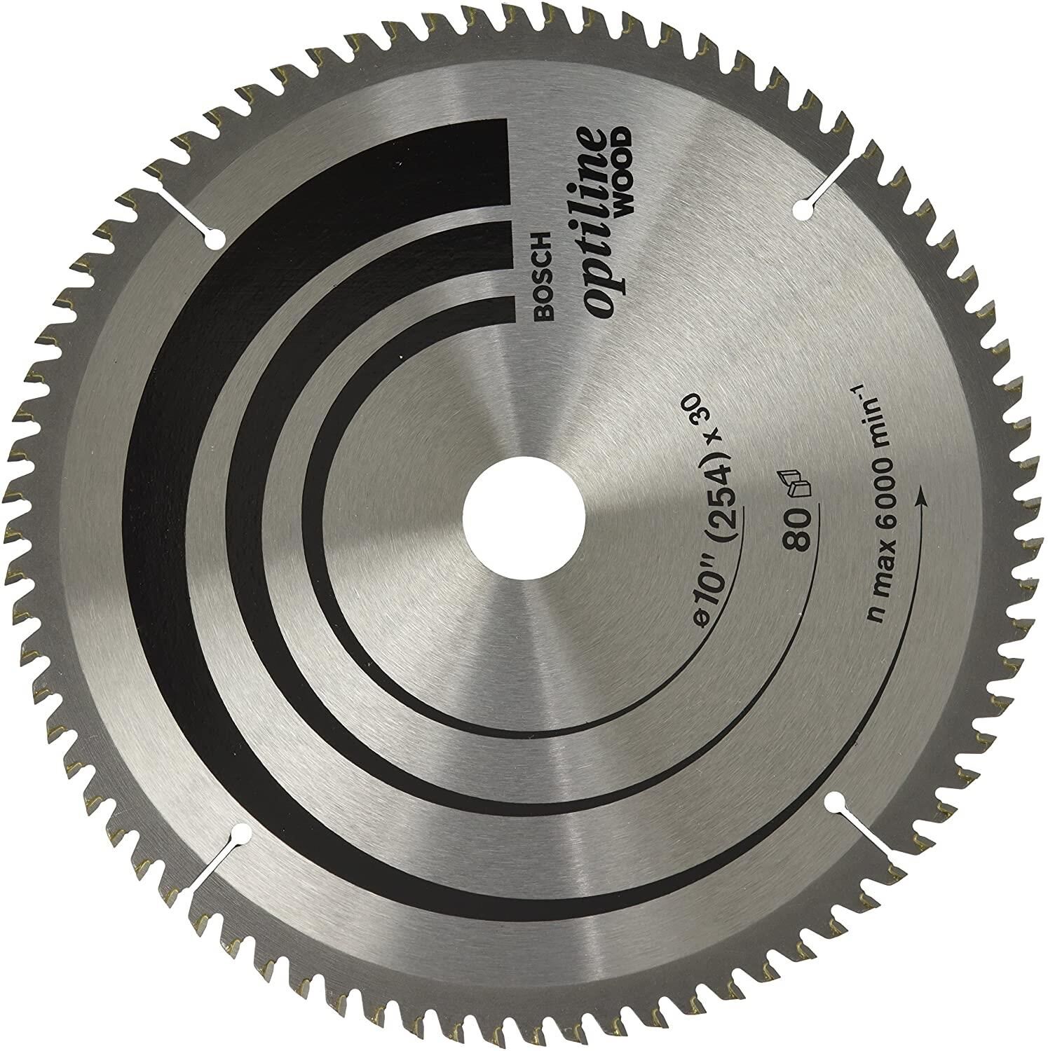 Bosch 254 mm 80 Diş Ahşap Daire Testere Bıçağı 2608640909