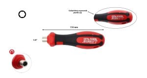 Ceta Form F26/SBT C-PLUS Bits Tutucu Tornavida (Kompakt)