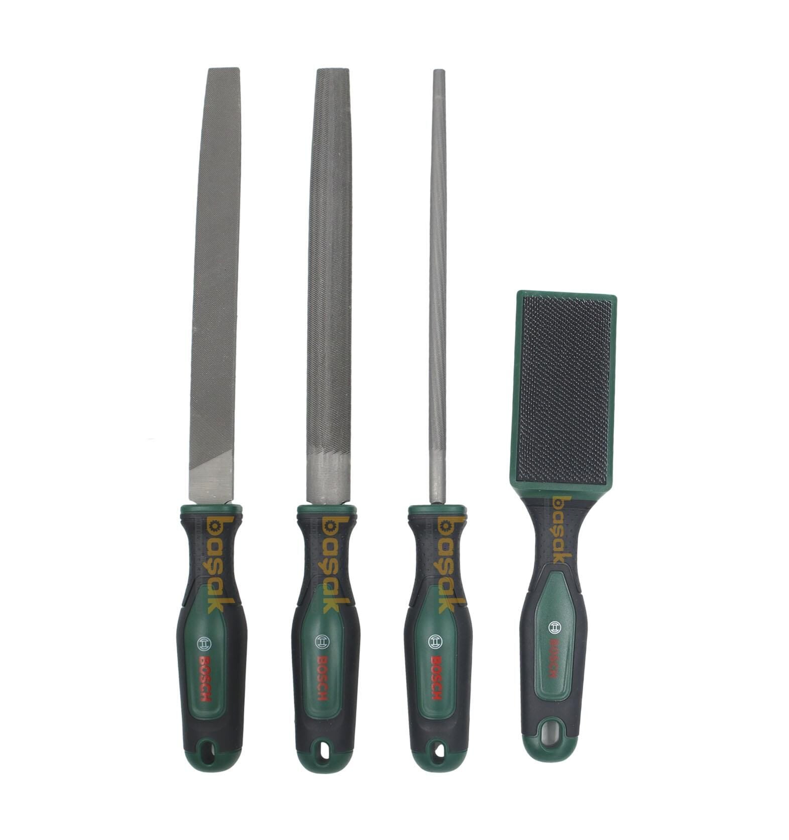 Bosch 200 mm 3’lü Metal Eğe Seti 8'' Orta Diş + Eğe Fırçası 1600A034GM