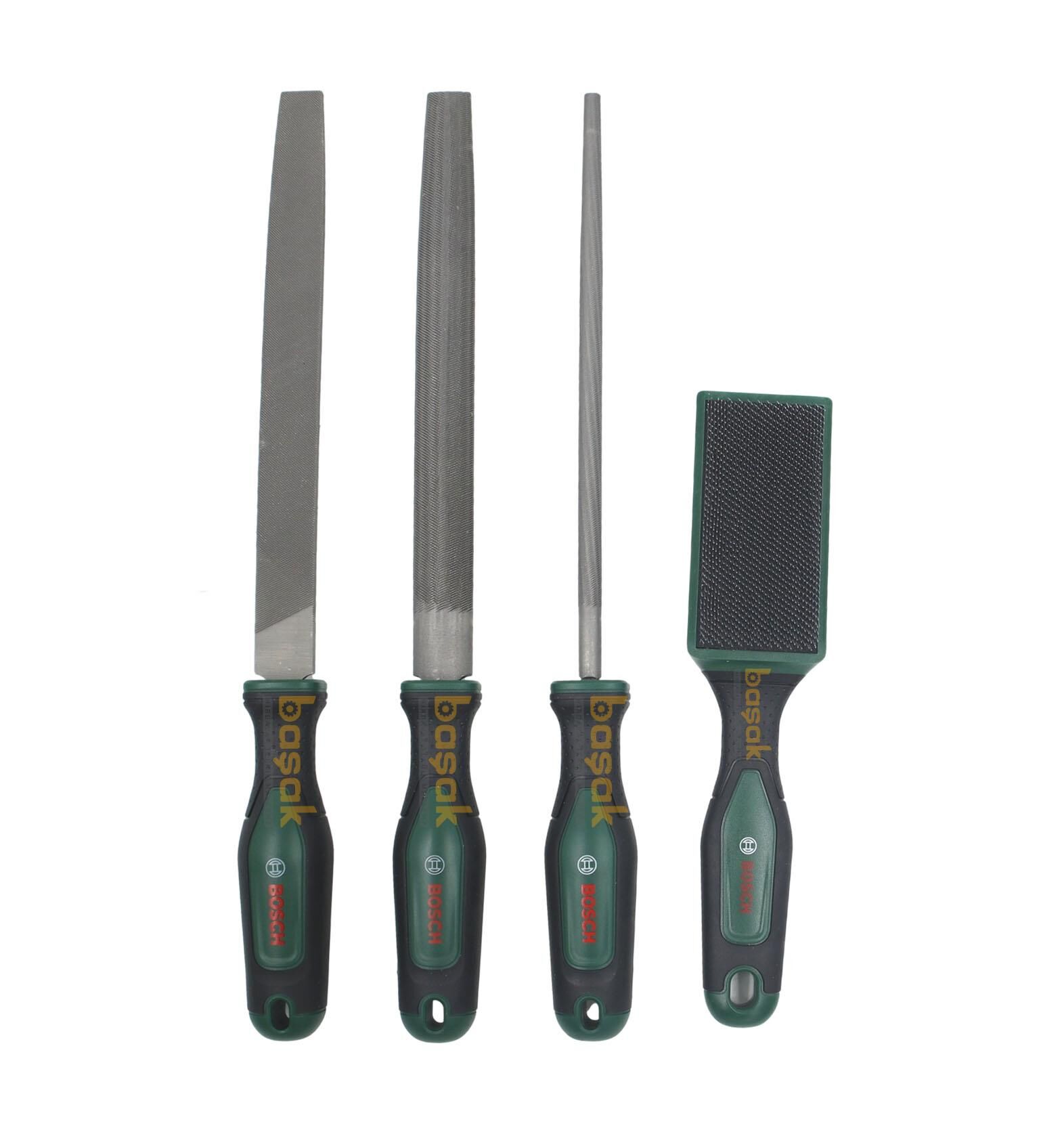 Bosch 200 mm 3’lü Metal Eğe Seti 8'' Orta Diş + Eğe Fırçası 1600A034GM