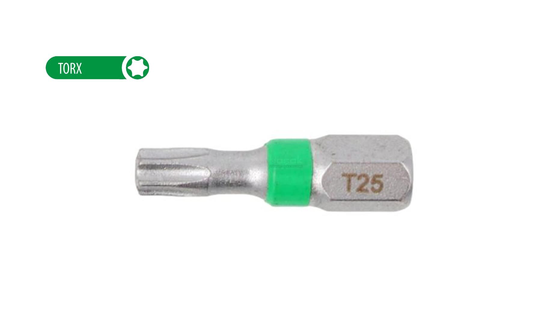 Ceta Form T25 x 25 mm Torx Bits Uç Renk Kodlu CB/809TC