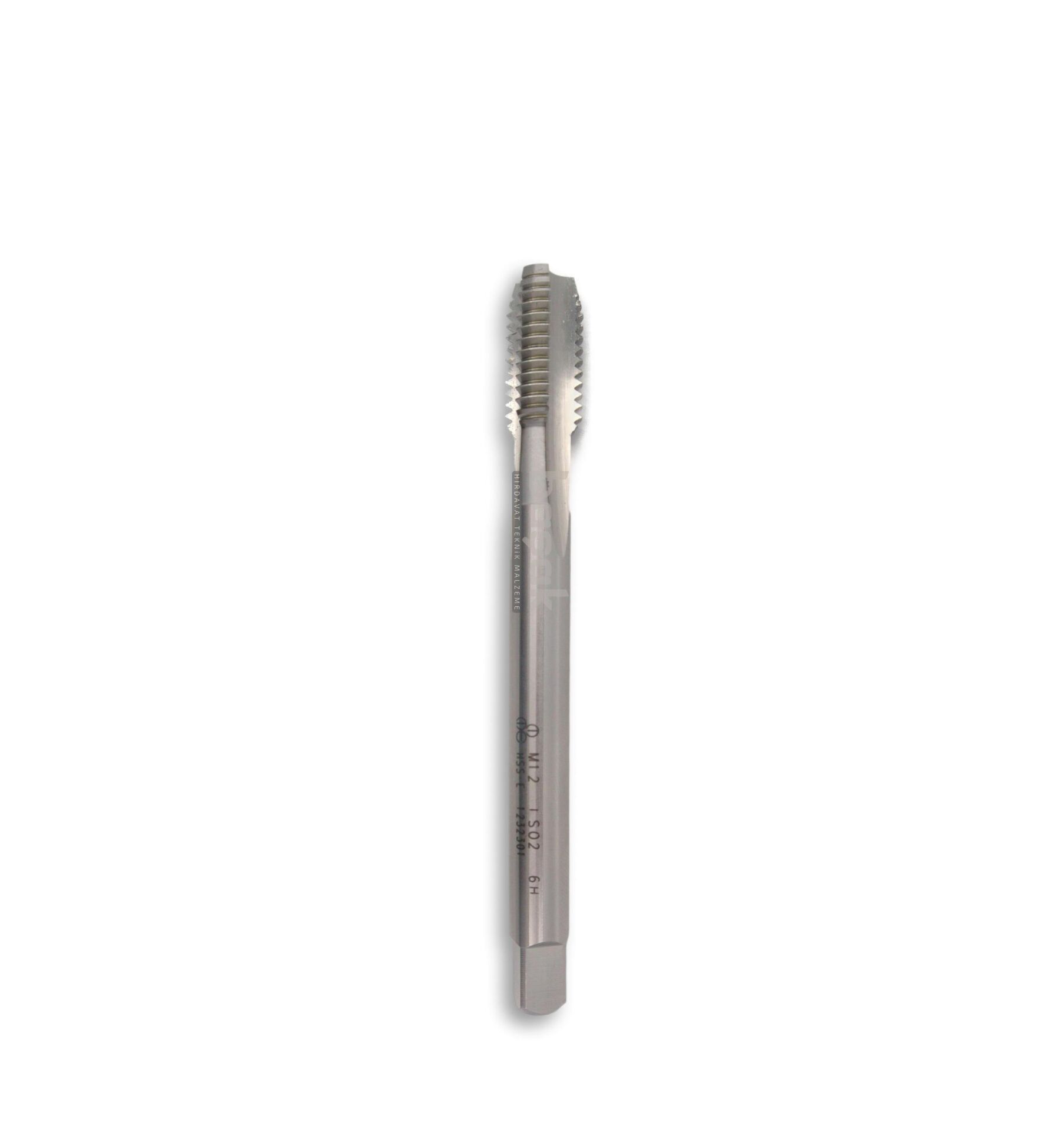 MTE M12 Düz Makine Kılavuzu İnce Şaftlı HSSE DIN 376/C