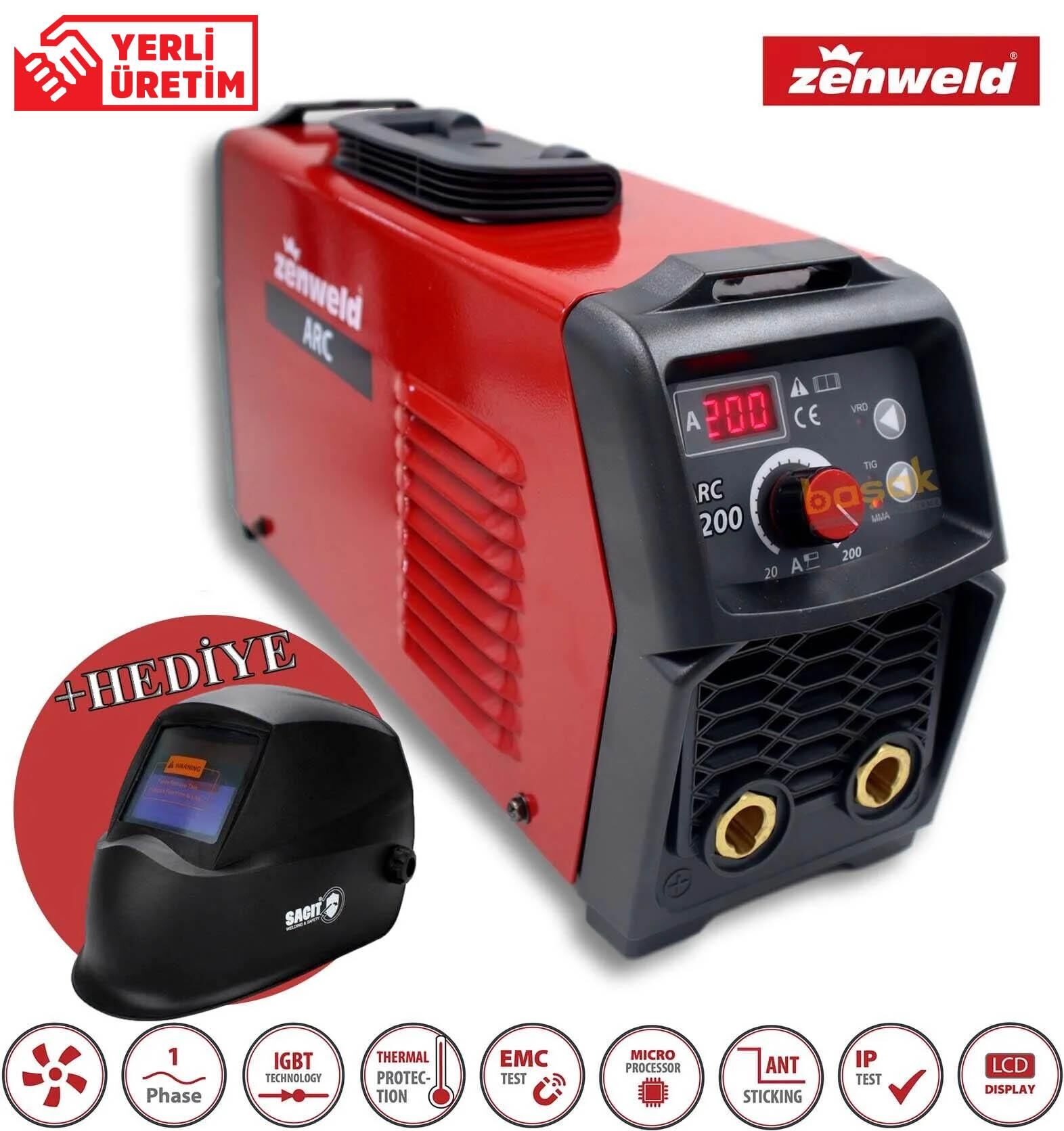 Zenweld ARC 200 Elektrod Kaynak Makinası P200 Maske Hediyeli
