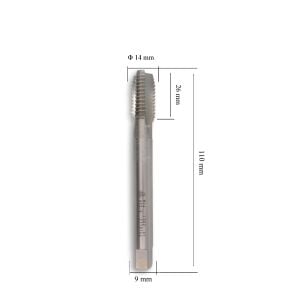 MTE M14 Düz Makine Kılavuzu İnce Şaftlı HSSE DIN 376/C
