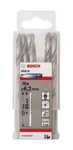 Bosch HSS-G 6,2x101 mm Metal Matkap Ucu 10'lu Paket 2608595067