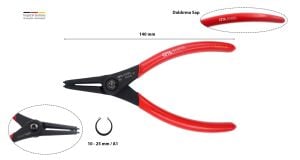 Ceta Form 140 mm Dış Segman Pensesi Düz Uçlu Yaylı E65-44-0140